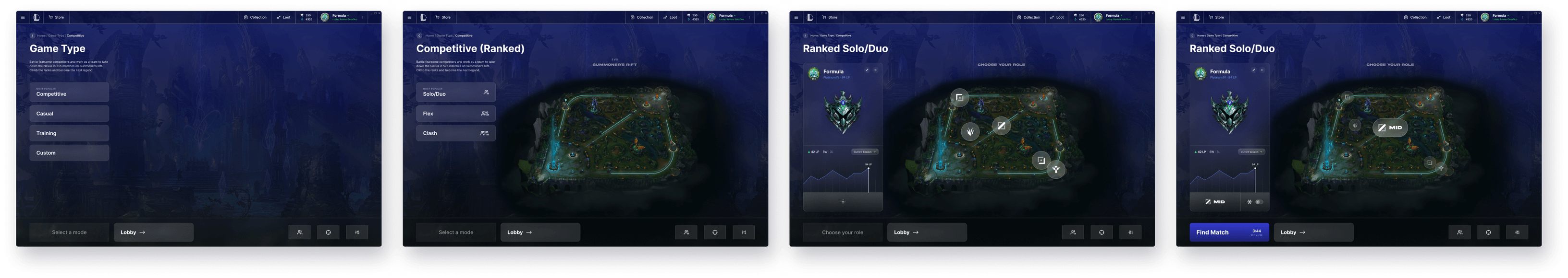 Final screen: ranked solo/duo dashboard