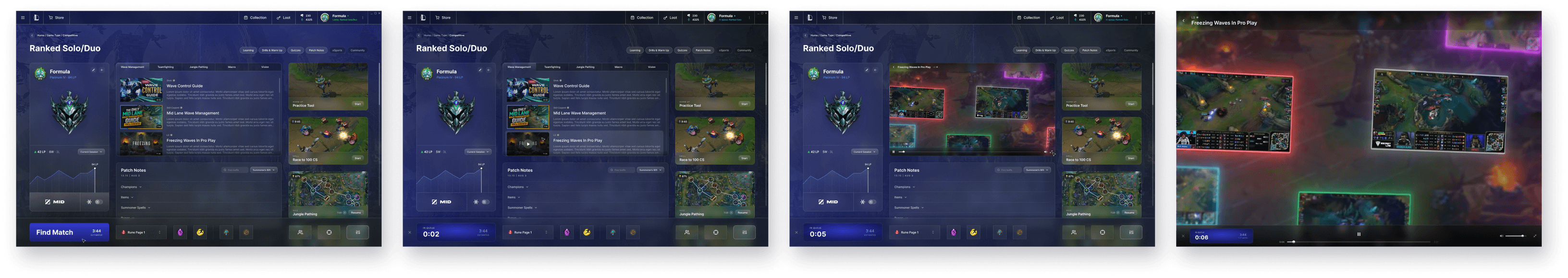 Final screen: in-queue content