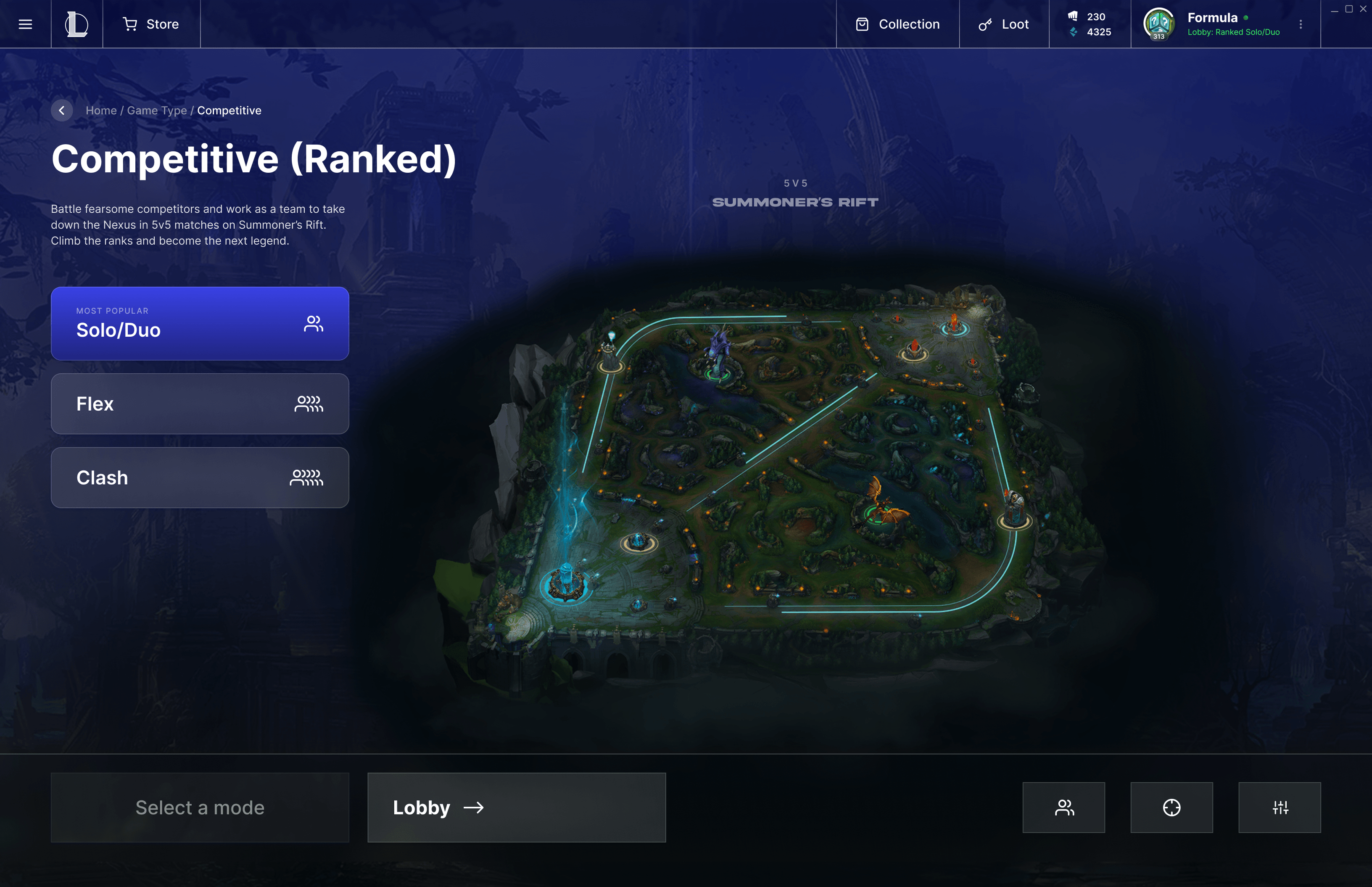 Redesigned matchmaking flow, step 3 of 8