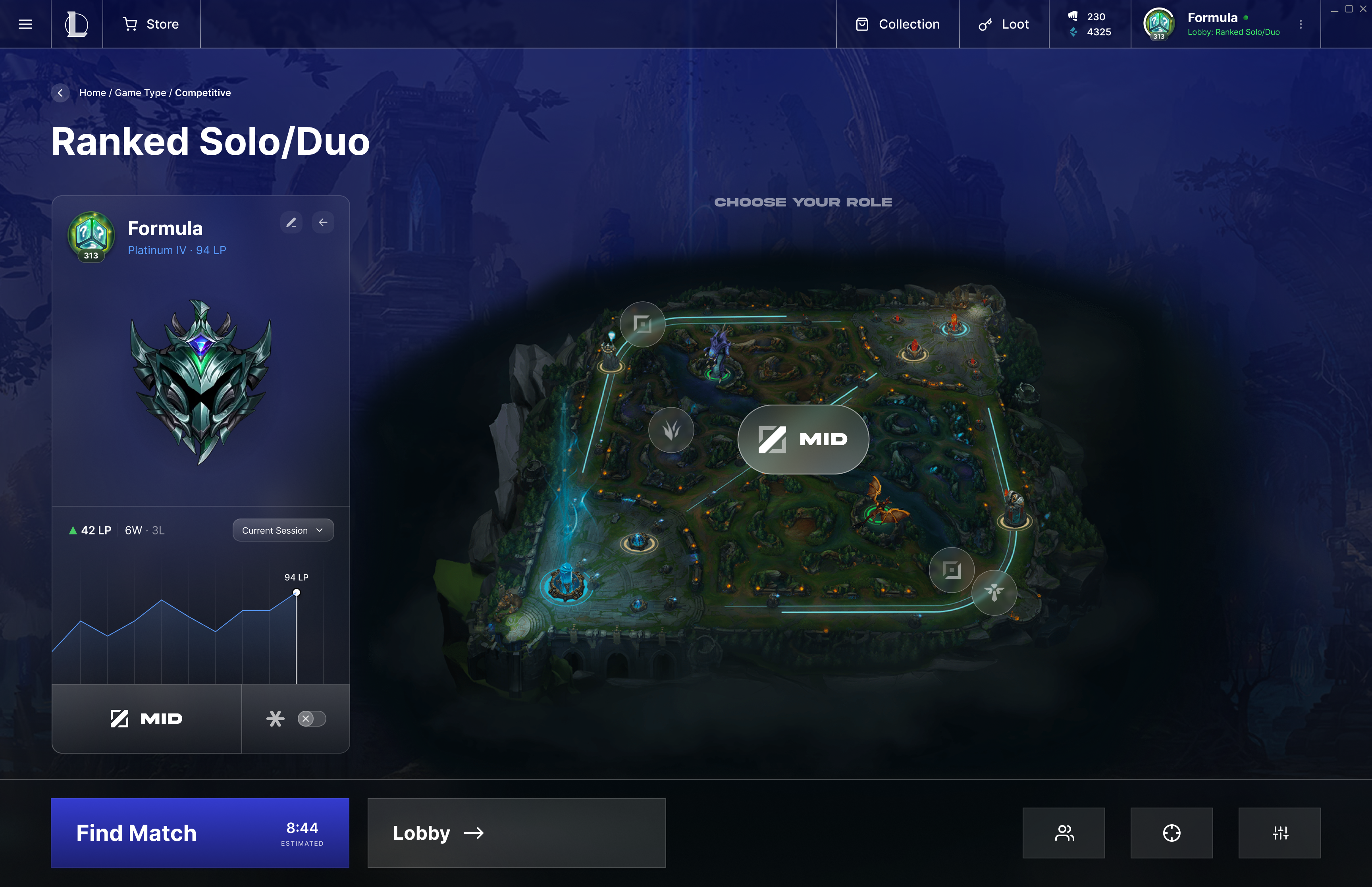 Redesigned matchmaking flow, step 5 of 8