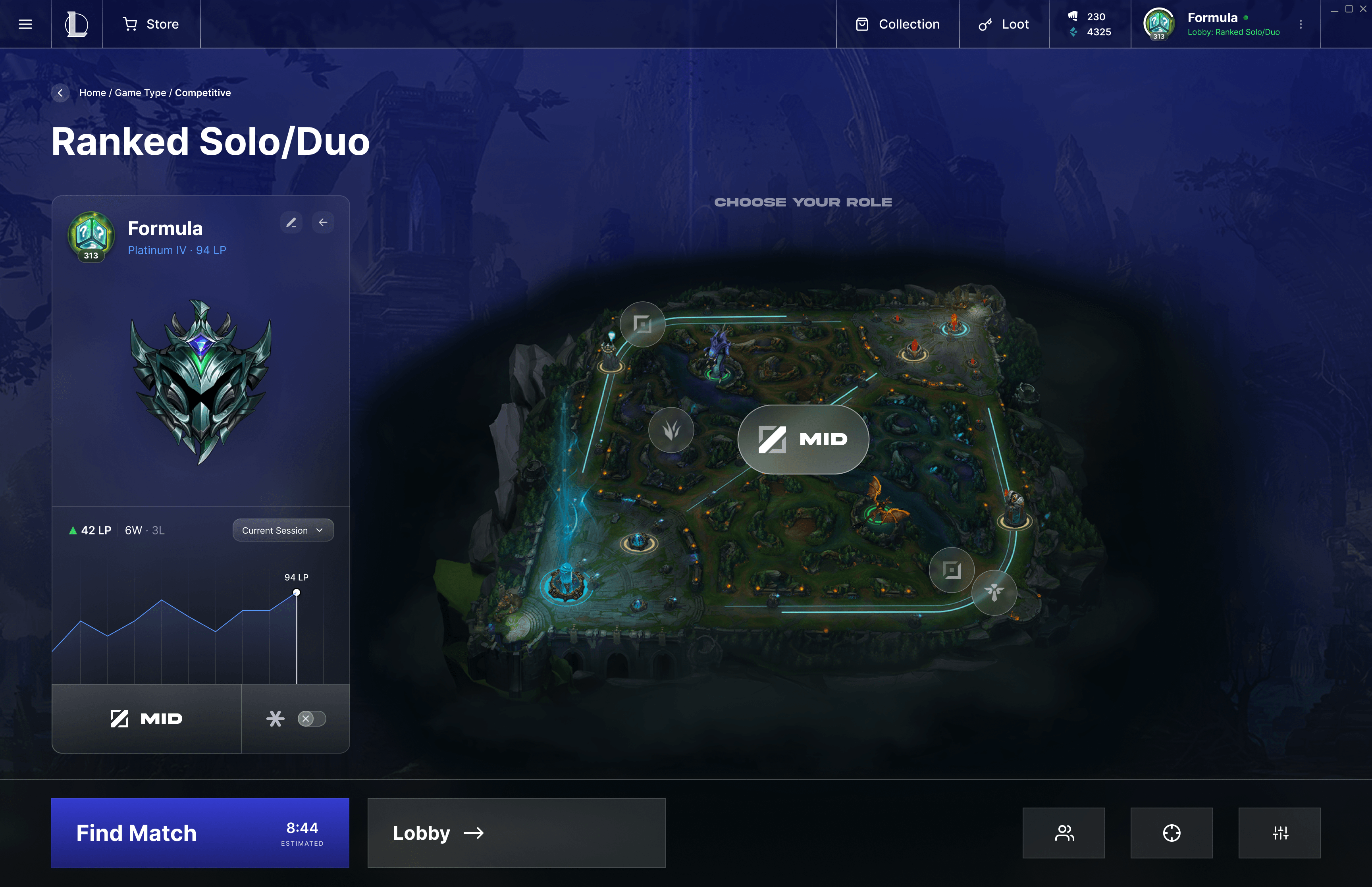 Redesigned matchmaking flow, step 5 of 8
