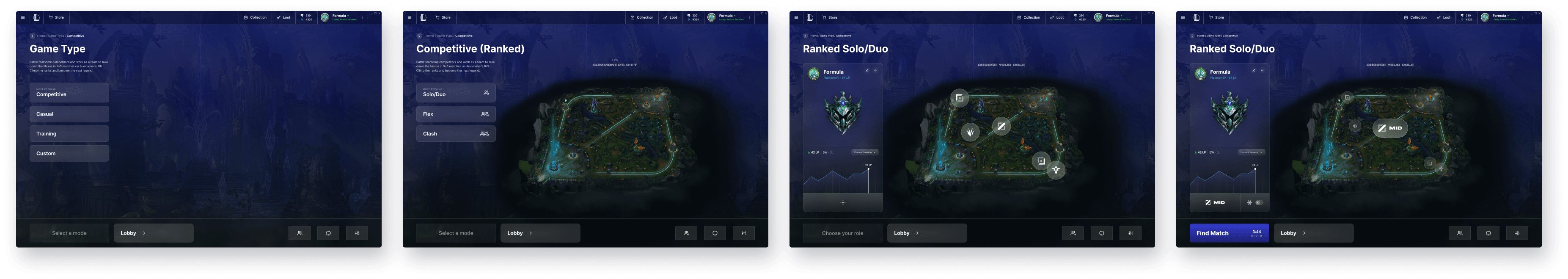 Final screen: ranked solo/duo dashboard