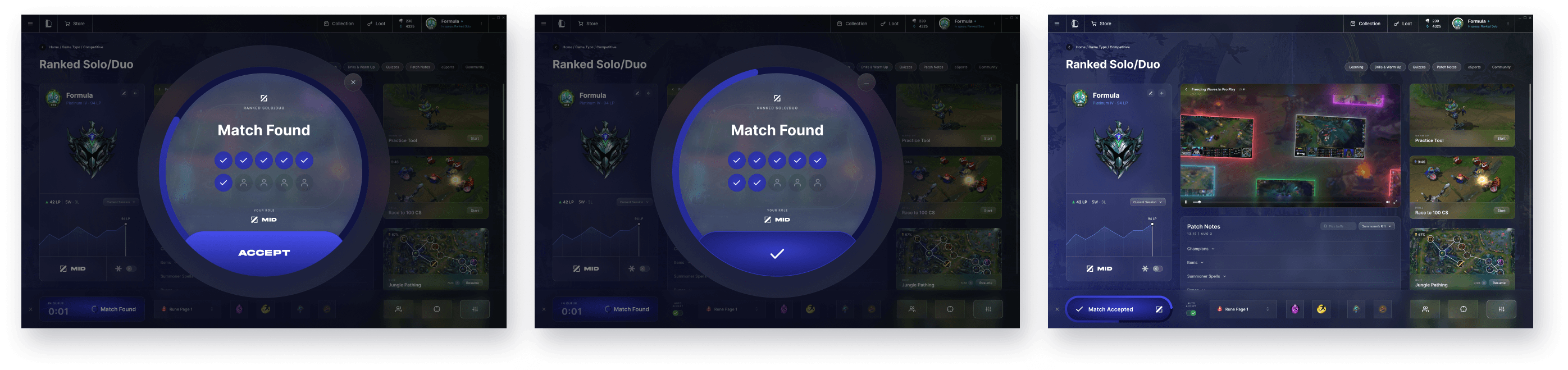 Final screen: champion select
