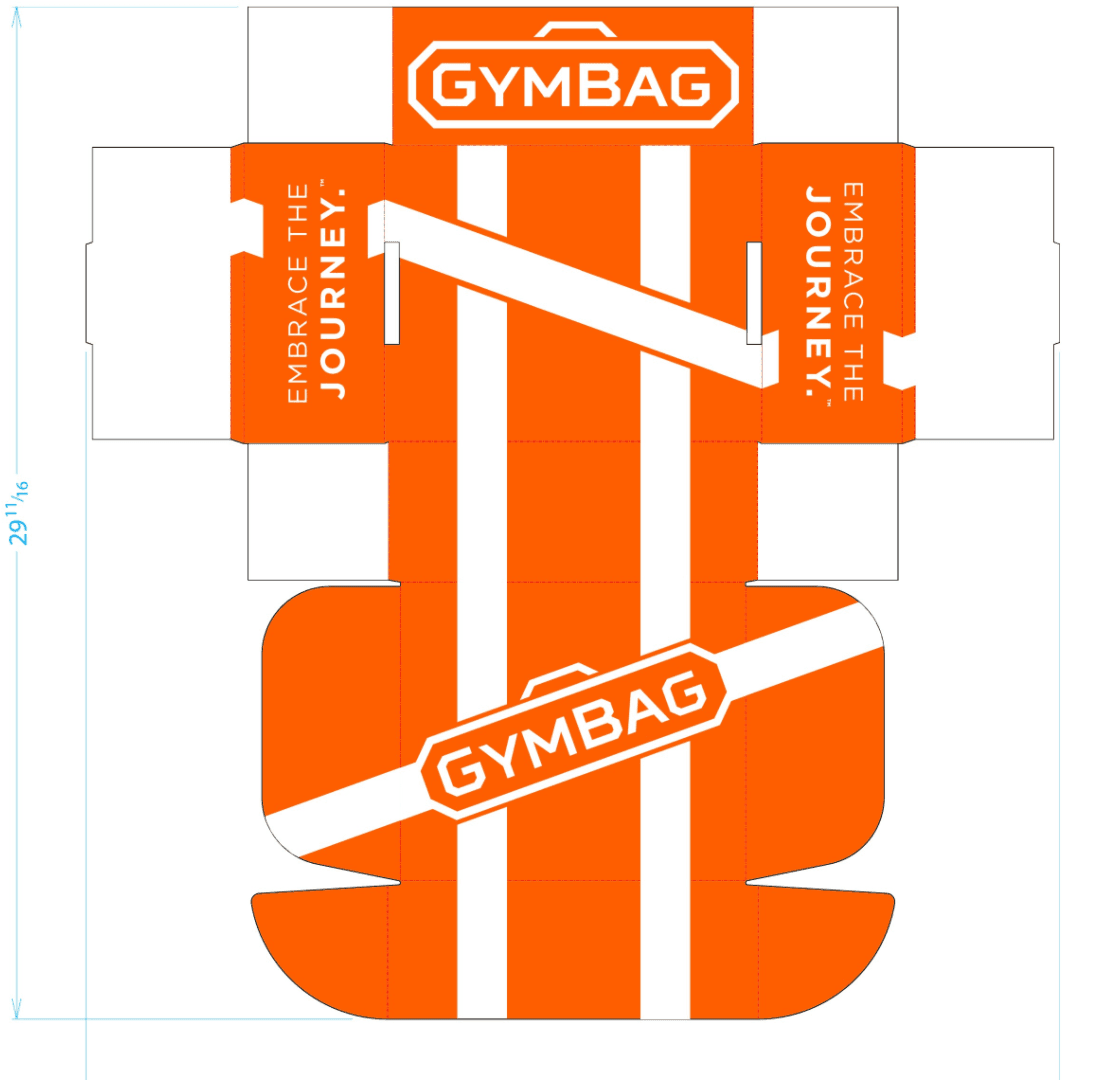 A GymBag subscription box filled with curated fitness products