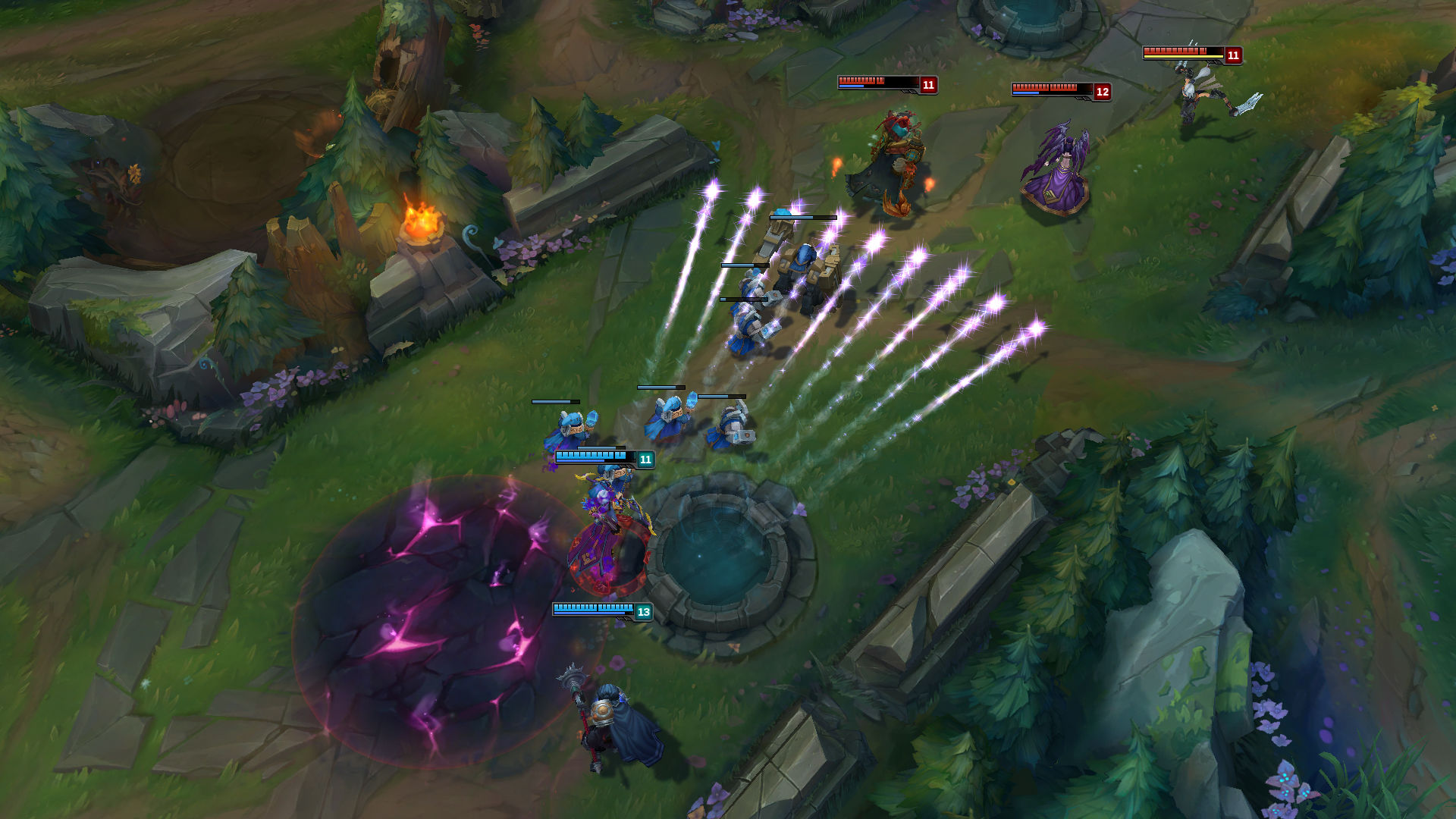 A selection of League of Legends champions