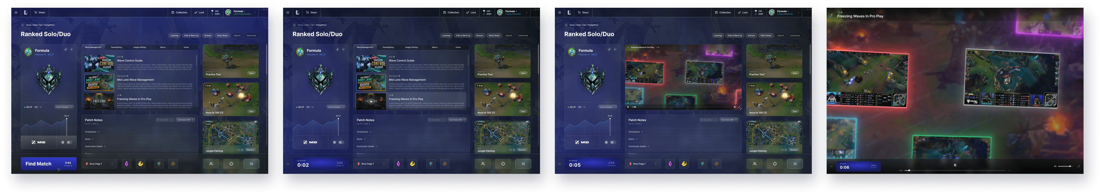 Final screen: in-queue content