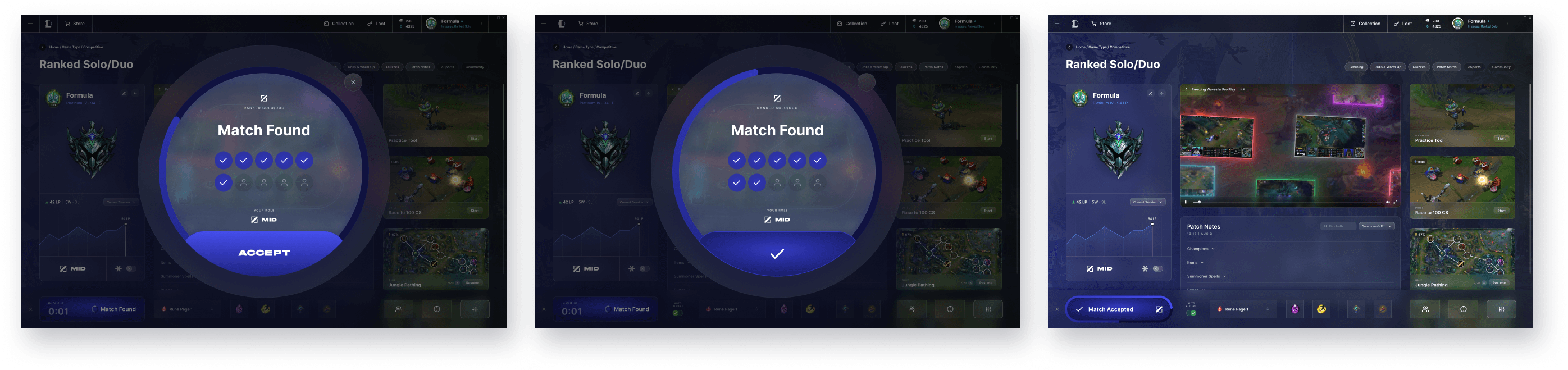 Final screen: champion select
