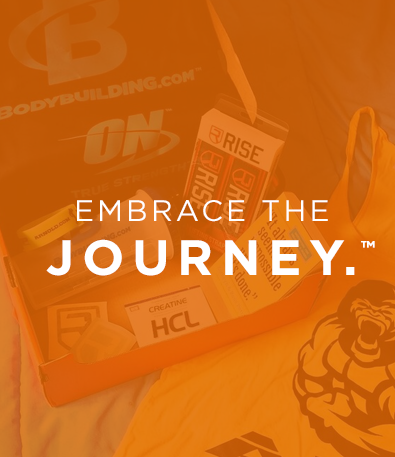 The Embrace The Journey brand tagline applied to packaging