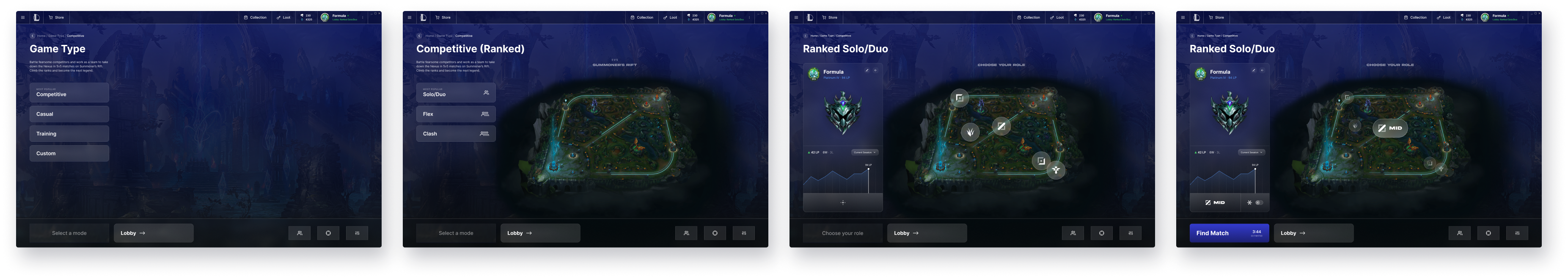 Final screen: ranked solo/duo dashboard