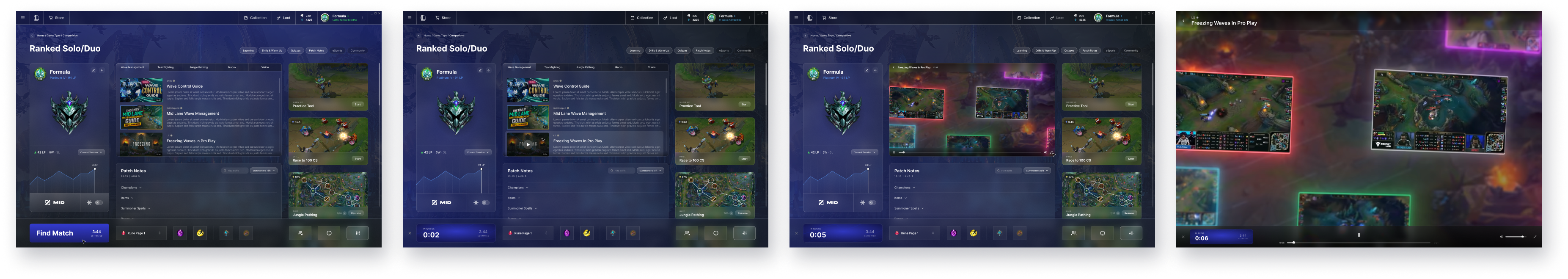 Final screen: in-queue content