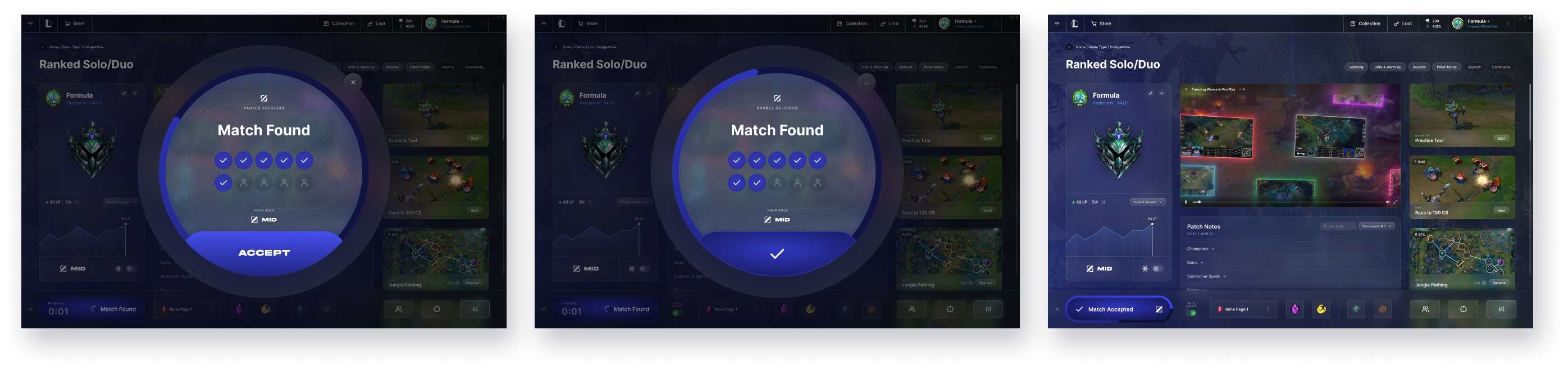 Final screen: champion select